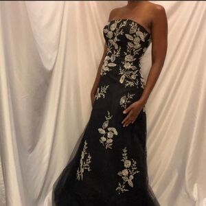 Cache Strapless Evening Gown
